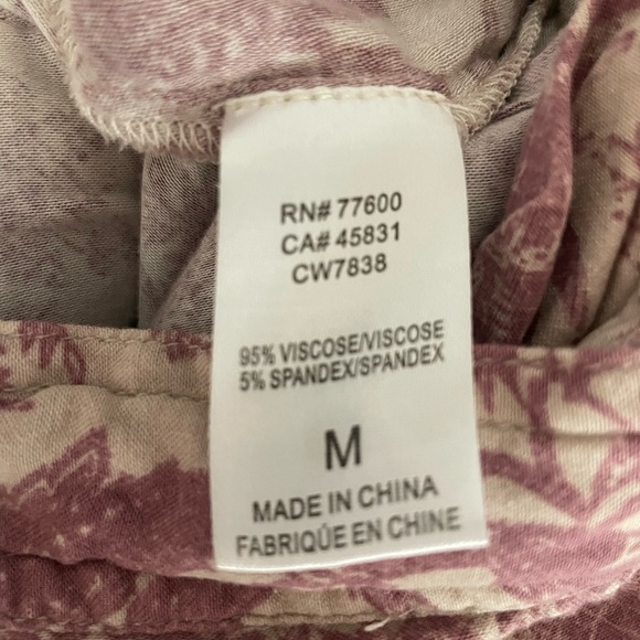 Chaser tropical print viscose/spandex pants. Size Sm/Med - Picture 10 of 10